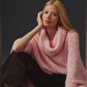 Anthropologie Funnel Neck Poncho Sweater